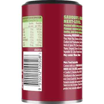 Masterfoods Umami Garlic Herb Topper Seasoning 45g