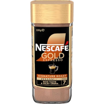 Nescafe Gold Espresso Signature Roast Instant Coffee 100g