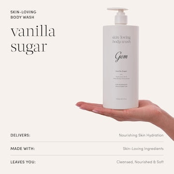 Gem Skin-Loving Body Wash Vanilla Sugar 900mL