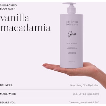 Gem Skin-Loving Body Wash Vanilla Macadamia 900mL