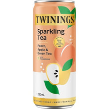 Twinings Sparkling Green Tea Can Peach & Apple 250mL