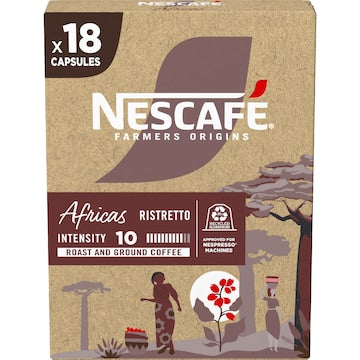 Nescafe Farmers Origins Africas Coffee Capsules 18 pack