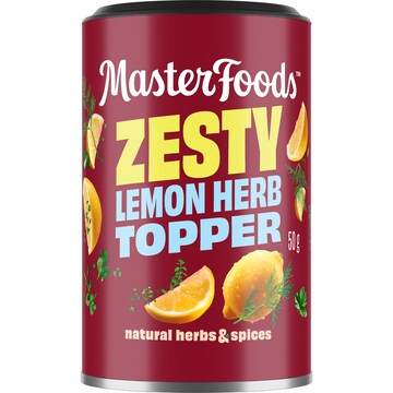 Masterfoods Zesty Lemon Herb Topper Seasoning 45g