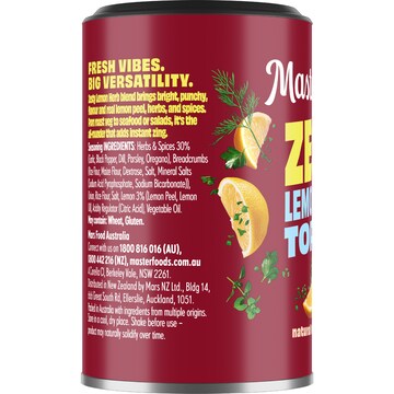 Masterfoods Zesty Lemon Herb Topper Seasoning 45g