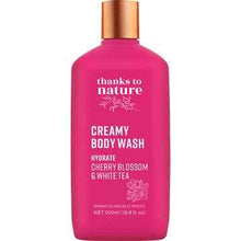 Thanks To Nature Creamy Body Wash Hydrate Cherry Blossom & White Tea 500mL