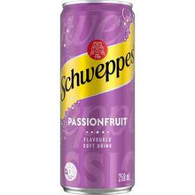 Schweppes Passionfruit Mini Soft Drink Cans 250mL x 6 pack