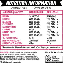 Remedy Pomegranate Kombucha 250mL x 4 pack