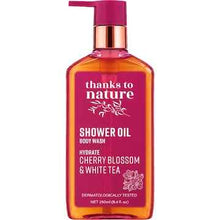 Thanks To Nature Shower Oil Body Wash Hydrate Cherry Blossom & White Tea 250mL