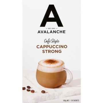 Avalanche Strong Cappuccino Sachets 10 pack