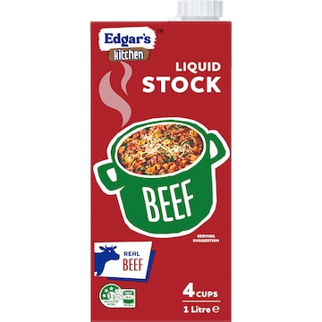 Edgar's Kitchen Beef Liquid Stock 1L