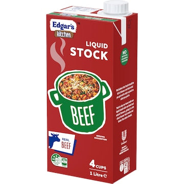 Edgar's Kitchen Beef Liquid Stock 1L
