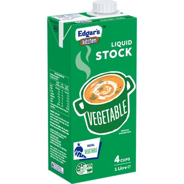 Edgar's Kitchen Vegetable Liquid Stock 1L