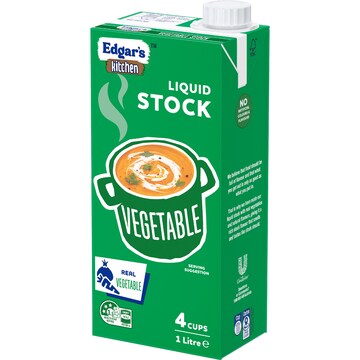Edgar's Kitchen Vegetable Liquid Stock 1L