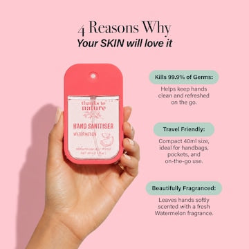 Thanks To Nature Antibacterial Hand Sanitiser Watermelon 40mL