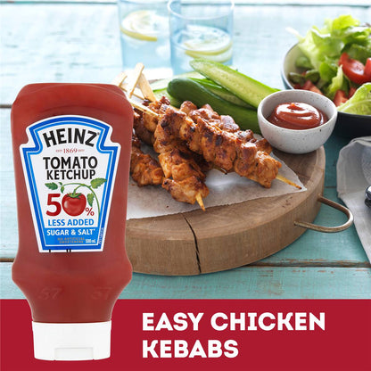 Heinz Ketchup Tomato Sauce 50% Less Added Sugar & Salt 500ml