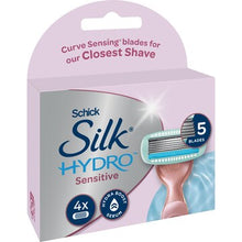 Schick Silk Hydro Sensitive Razor Blades 4 pack