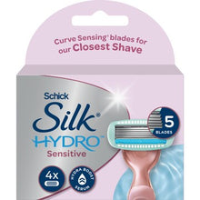 Schick Silk Hydro Sensitive Razor Blades 4 pack