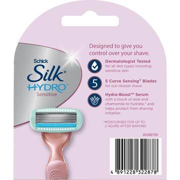 Schick Silk Hydro Sensitive Razor Blades 4 pack