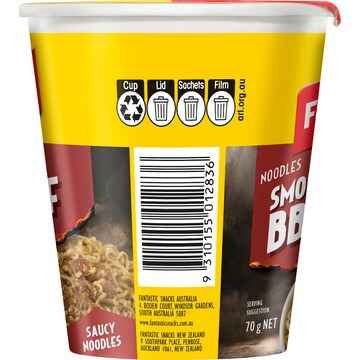 Fantastic Noodle Cup Smokehouse BBQ Beef 70g