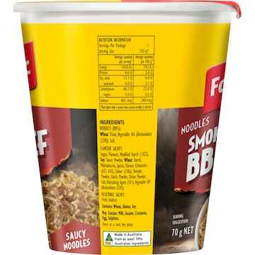 Fantastic Noodle Cup Smokehouse BBQ Beef 70g