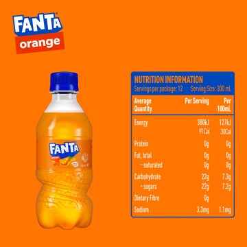 Fanta Orange Mini Soft Drink Bottles 300mL x 12 pack