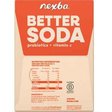 Nexba Better Soda Buderim Ginger Beer Cans 330mL x 4 pack