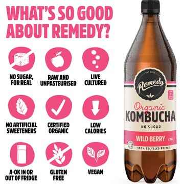 Remedy Wild Berry Kombucha 1.25L