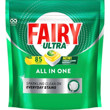 Fairy Ultra All In One Dishwasher Tablets 85 pack