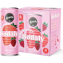 Remedy Sodaly Strawberry Cans 250mL x 4 pack