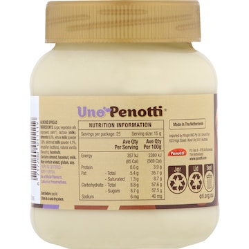Uno Penotti Almond Spread 380g
