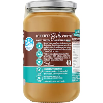 Mayver's Dark Roasted Peanut Butter Salted Caramel 375g