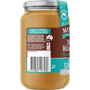 Mayver's Dark Roasted Peanut Butter Salted Caramel 375g