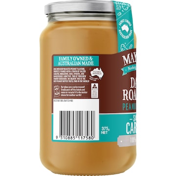 Mayver's Dark Roasted Peanut Butter Salted Caramel 375g