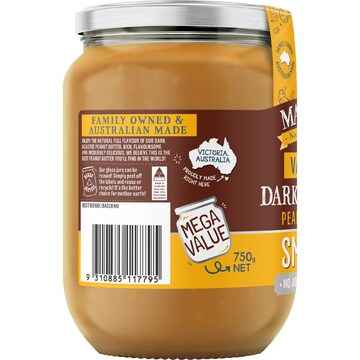Mayver's Dark Roast Smooth Peanut Butter 750g