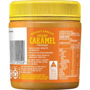 Bega Creamy Caramel Peanut Spread 325g