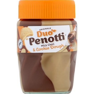 Uno Penotti Milk Choc & Cookie Dough Spread 370g
