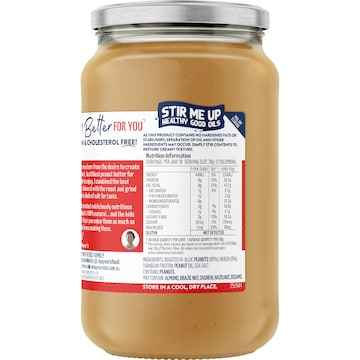 Mayver's Protein Fibre+ Smooth Peanut Butter 375g