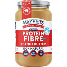 Mayver's Protein Fibre+ Smooth Peanut Butter 375g