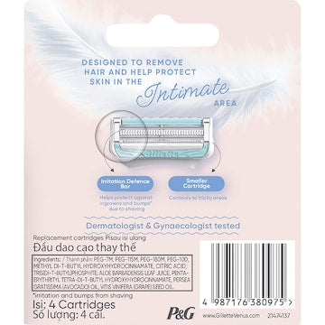 Gillette Venus Intimate Razor Blades 4 pack