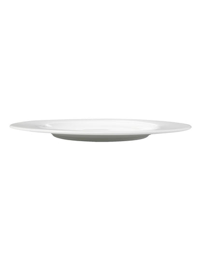 Cashmere Rim Dinner Plate 27.5cm in White