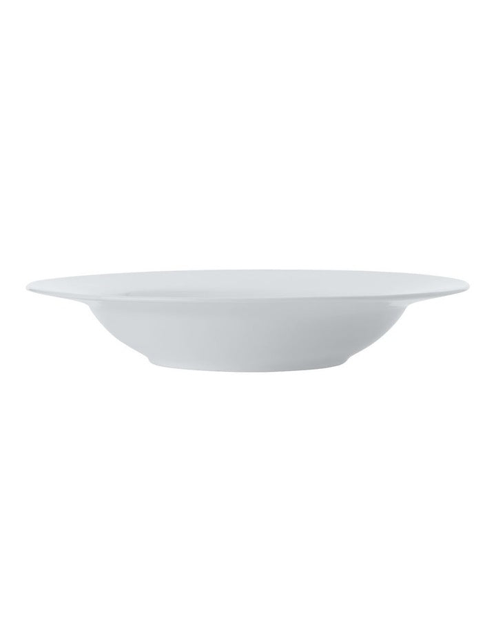 Cashmere Rim Soup Bowl 23cm in White