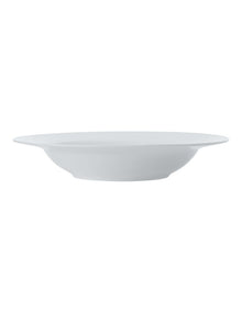 Cashmere Rim Soup Bowl 23cm in White