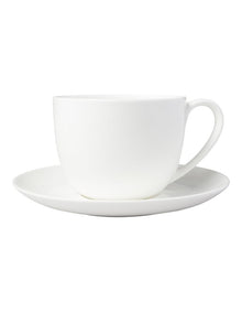 Cashmere Tea Cup & Saucer 230ml in White