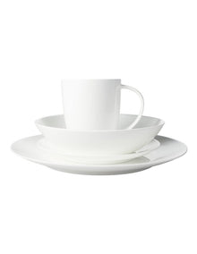 Cashmere Resort Coupe Dinner Set 16 Piece in White