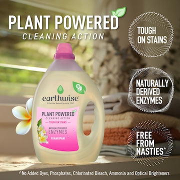 Earthwise Plant Powered Laundry Liquid Frangipani 2L