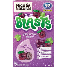Nice & Natural Fruit Blasts Gummies Grape 5 pack