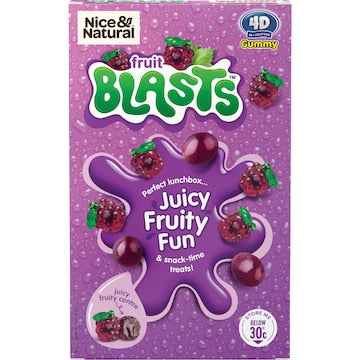 Nice & Natural Fruit Blasts Gummies Grape 5 pack