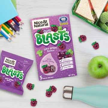Nice & Natural Fruit Blasts Gummies Grape 5 pack