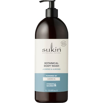 Sukin Botanical Body Wash Jasmine & Almond 1L