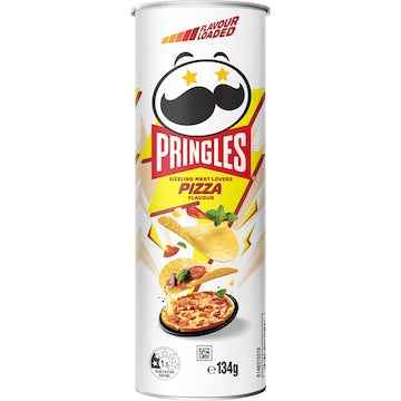 Pringles Meatlovers Pizza Potato Chips 134g
